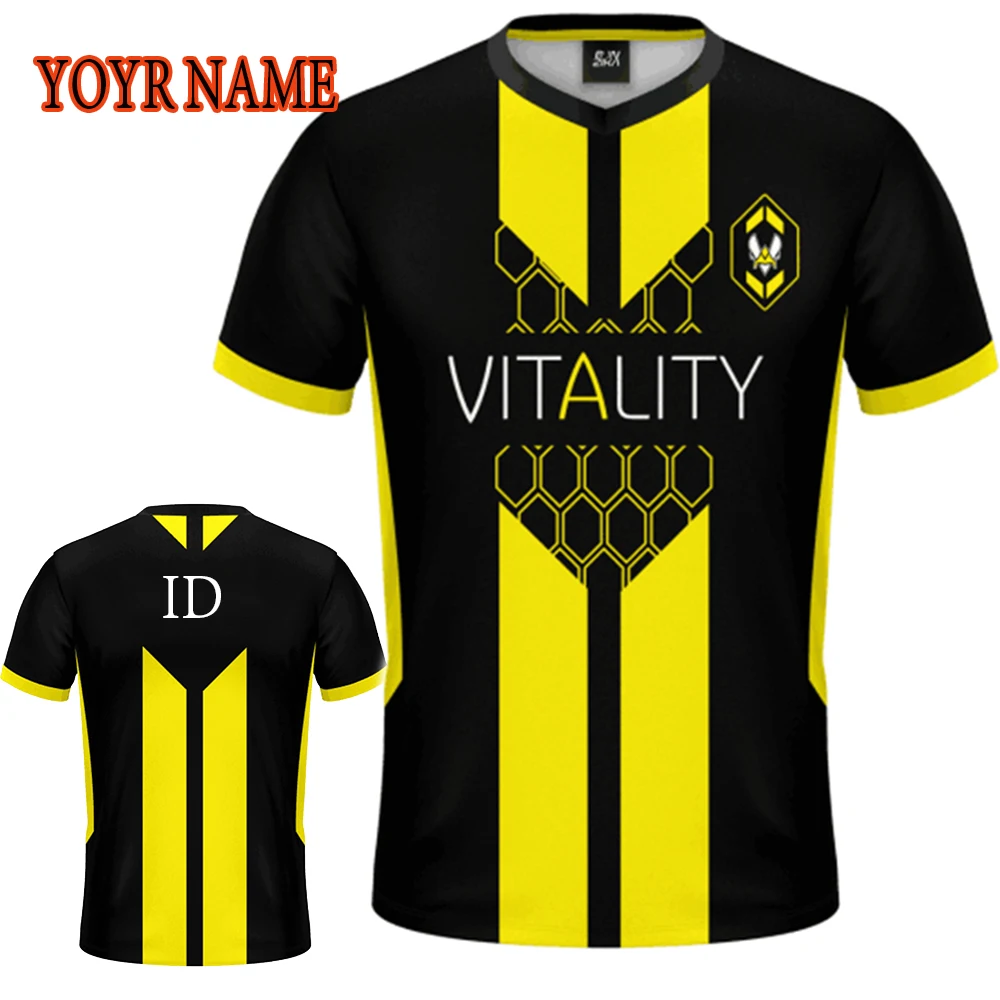 Camiseta personalizada con nombre de aficionado del equipo New Vitality 2026, uniforme ESPORTS LOL LCK LPL CSGO, ropa de alta calidad 100-6XL