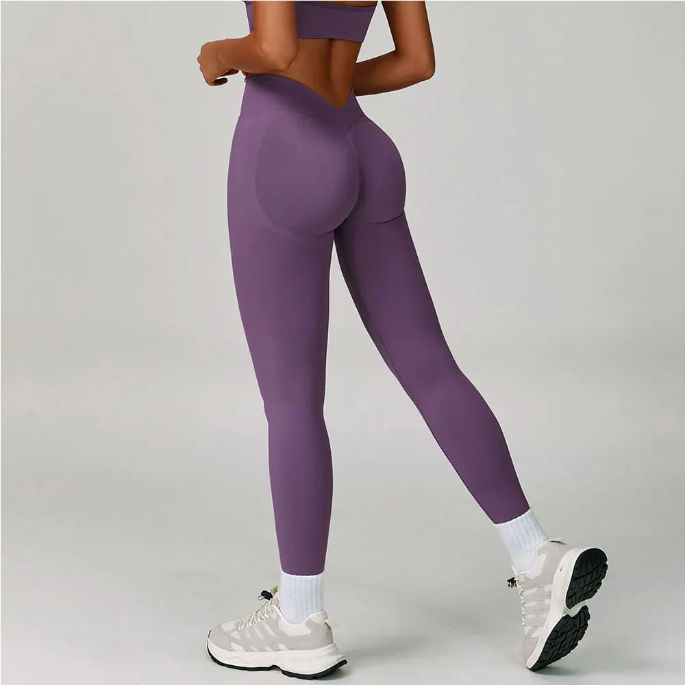 Yoga Leggings Women Scrunch Fitness Leggings Running Cycling Pants Breathable Sports Leggings High Waist Workout Gym Clothing