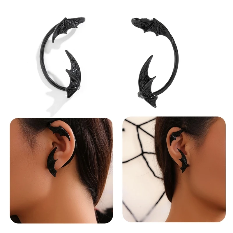 Bat Wing Ear Clip Metal Bat Earring No Piercing Earrings Jewellery for Women