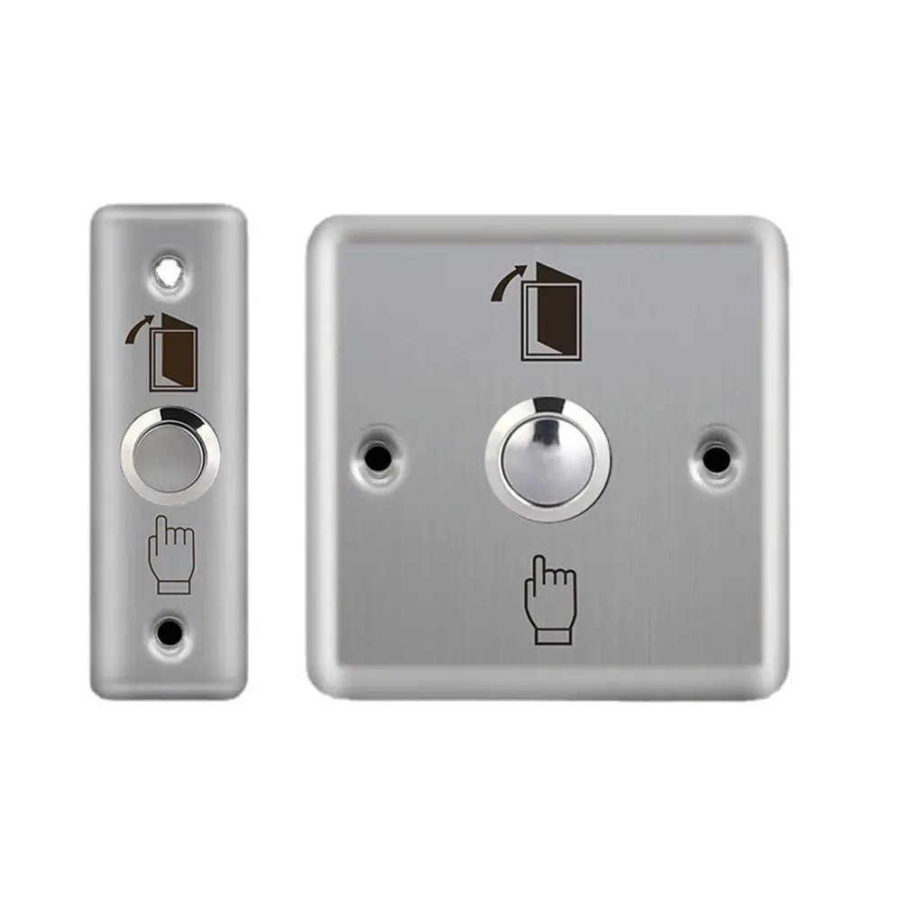 Stainless Steel Door Exit Switch Push Button Release Switch Door Opener Access Control Switch Electronic Door Lock