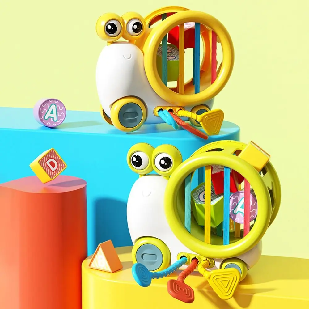 Snail Shape Sorter ของเล่นเรขาคณิตการเรียนรู้รูปร่างที่มีสีสันความรู้ความเข้าใจบล็อกการศึกษาของเล่นแบบโต้ตอบ