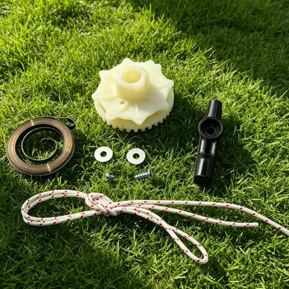 Spring Rope Pulley Replacement Kit for Garden Mower Reel Assembly 358351161 358351142 358351063 358351082 358351182