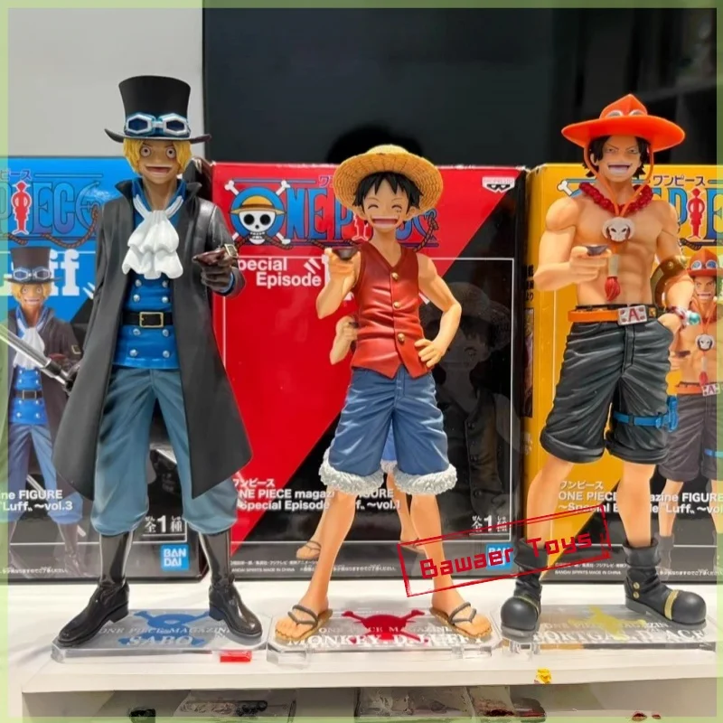 

Цельная фигурка Bandai Eyewear's Brothers Bond Ace Sabo Luffy Sworn Brotherhood, экшн-фигурка, модель, аниме-игрушки, подарки