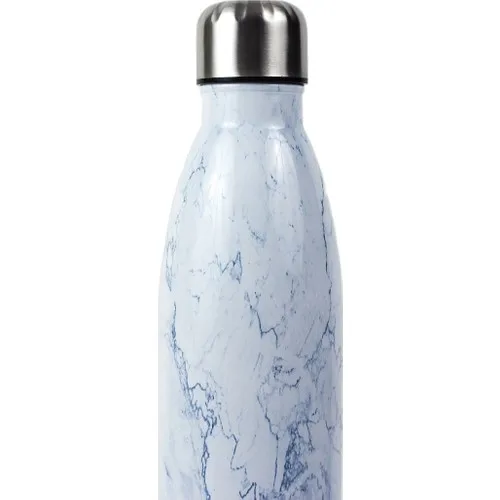 Kamplumbaa White Marble Pattern Steel Flask 700 ml