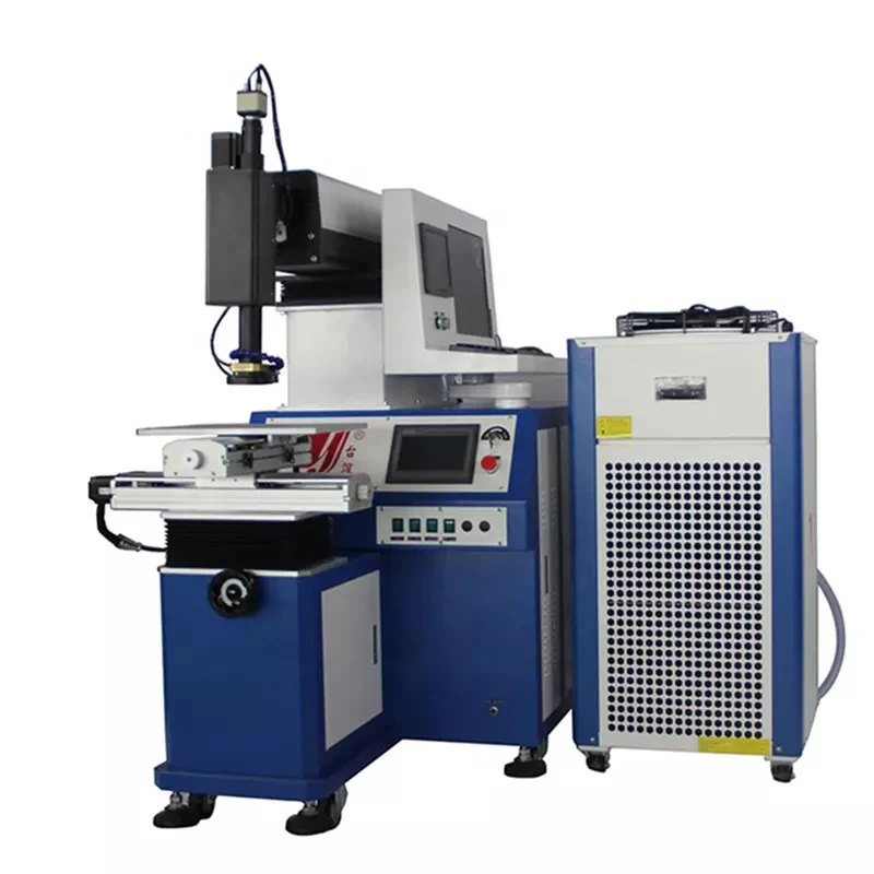 Welding with 4-axis automatic laser welding machine