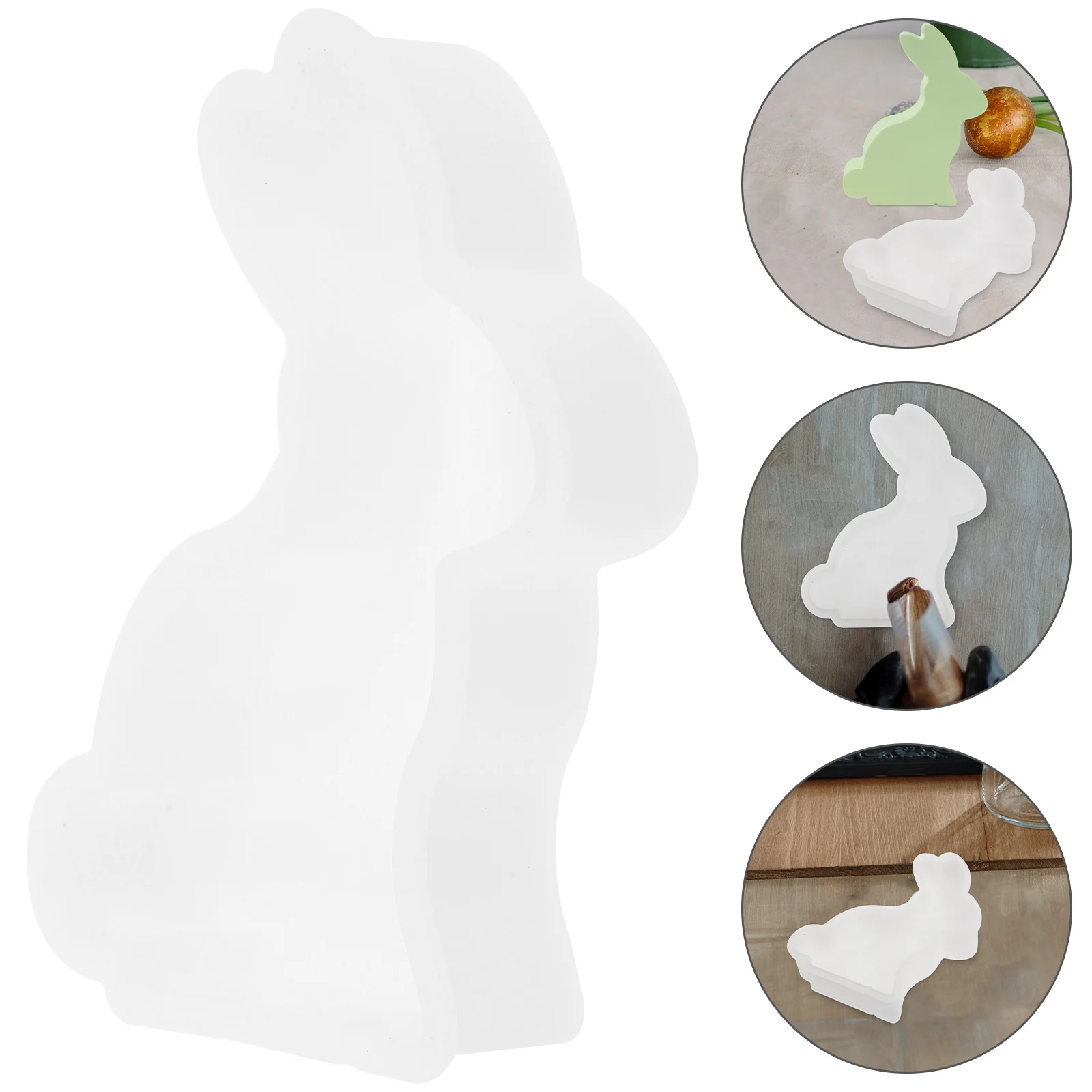 

Silicone Easter Mold Bunny Shaped Making Mold Reusable Scented Candles Molds Bunny Shape Easter Crafts Diy Lover Tools