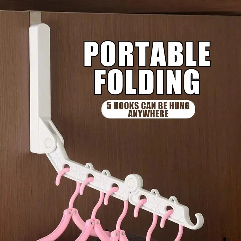 Foldable Wall-mounted Door Hook Coat Rack Pendant Storage Home Accessories Kitchen Bathroom Bedroom Storage Rack Tools