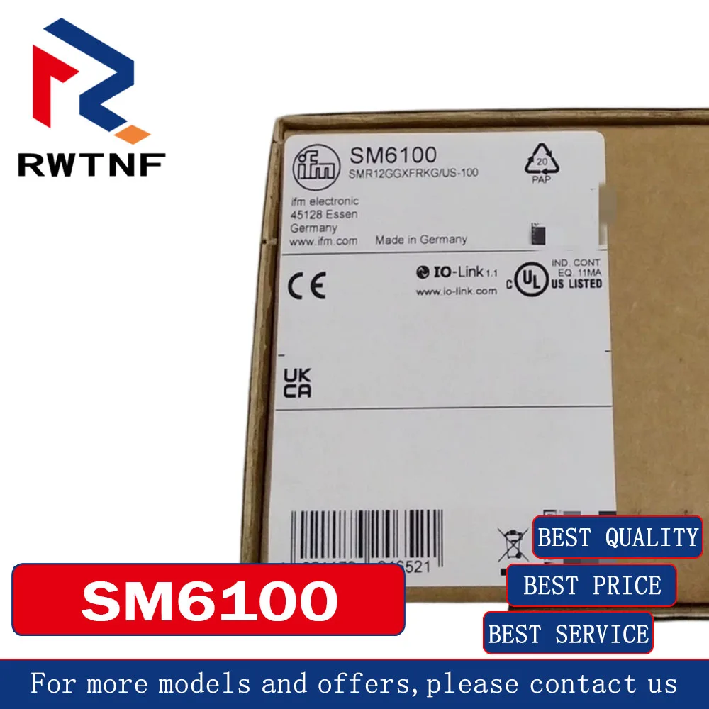 Brand New Genuine SM6100 IFM electromagnetic flowmeter sensor,100% original warehouse stock