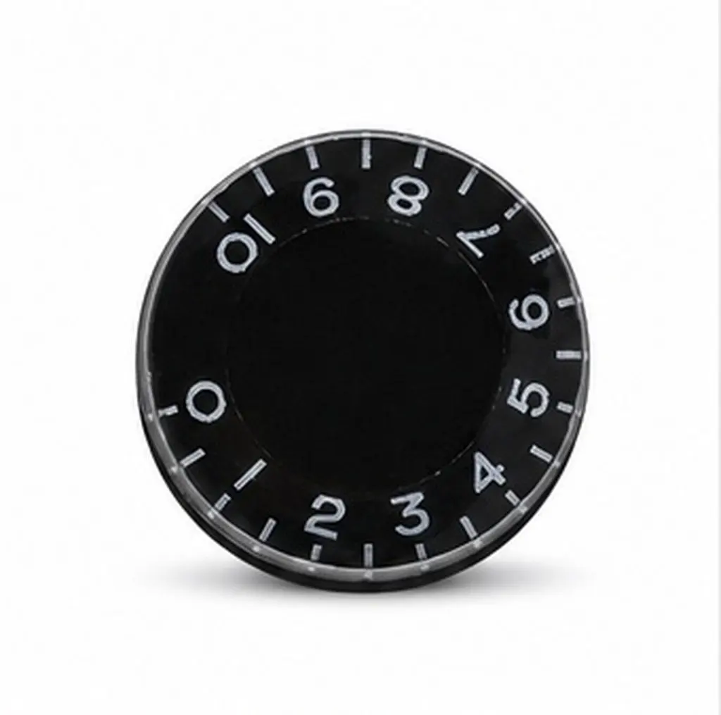 Electric Guitar Volume Tone Knobs 4 Piece Replacement Control Set Clear Numbers Durable Guitar Parts