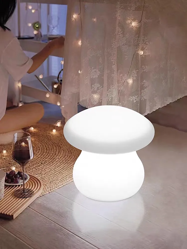 Mushroom table lamp home bedroom decoration bedside tabletop fill light mood atmosphere LED night lamp indoor mood lighting