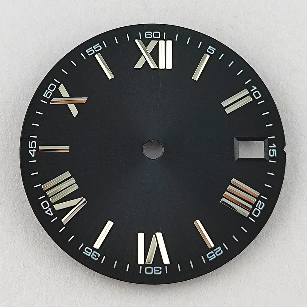 28,5 мм циферблат, совместимый с механизмом NH35nh36, сменные аксессуары для часов с персонализированным логотипом