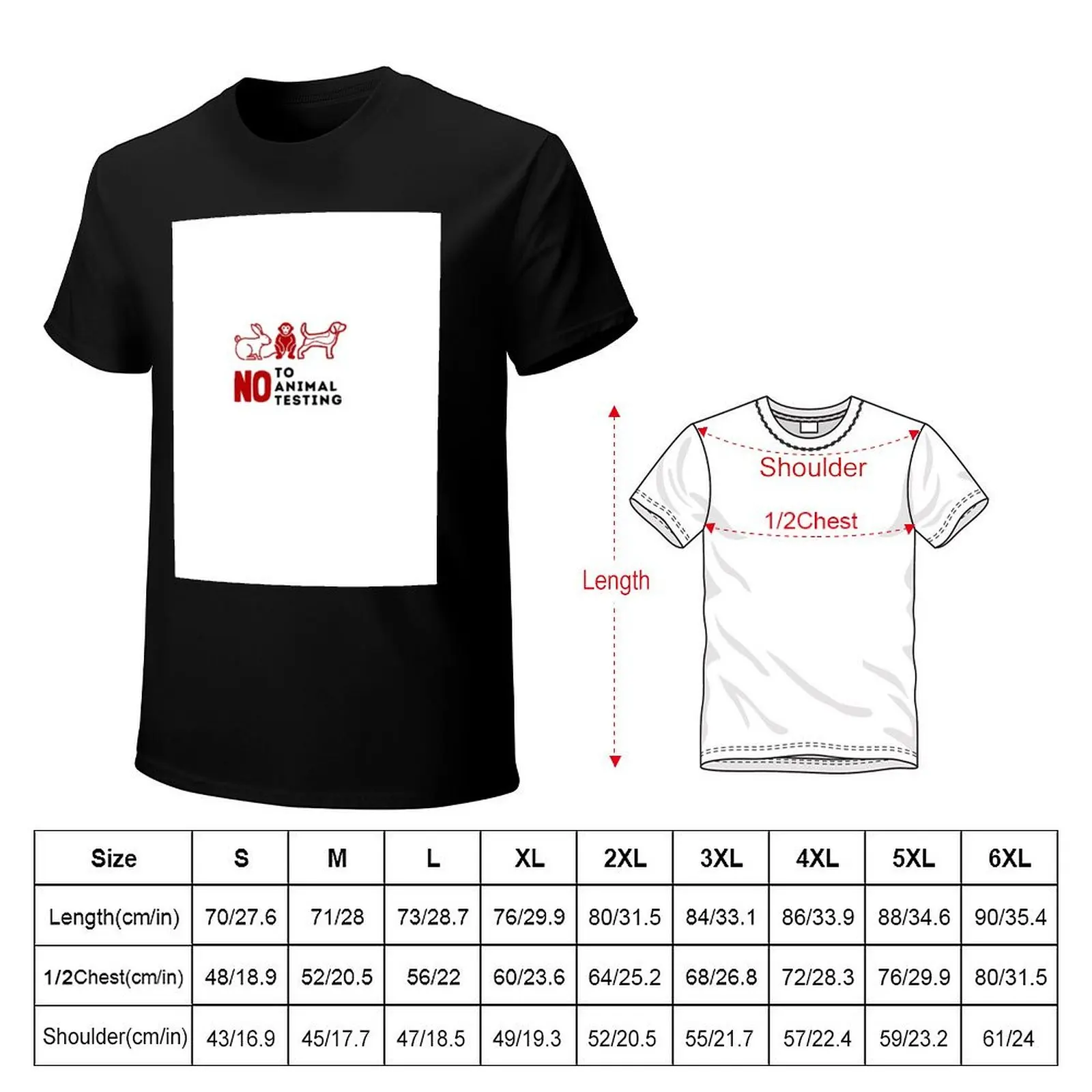 No to Animal Testing T-Shirt t shirts with prints T-Shirt