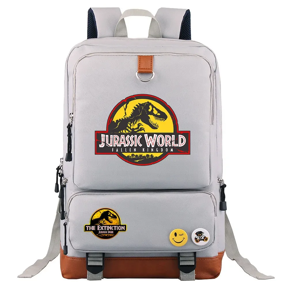 새로운 쥬라기 세계 공원 공룡 소년 소녀 어린이 학교 도서 가방 여성 Bagpack 청소년 Schoolbags 캔버스 남자 학생 배낭