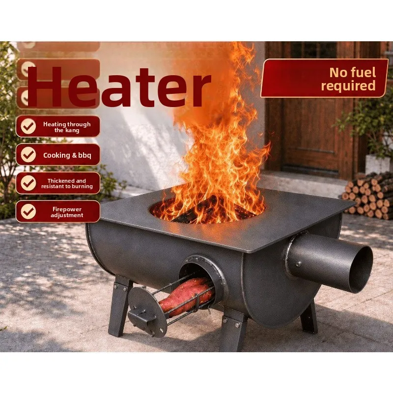 Multifunctional and multi-specification foundation thickened rural furnace coal and firewood dual-purpose cooking