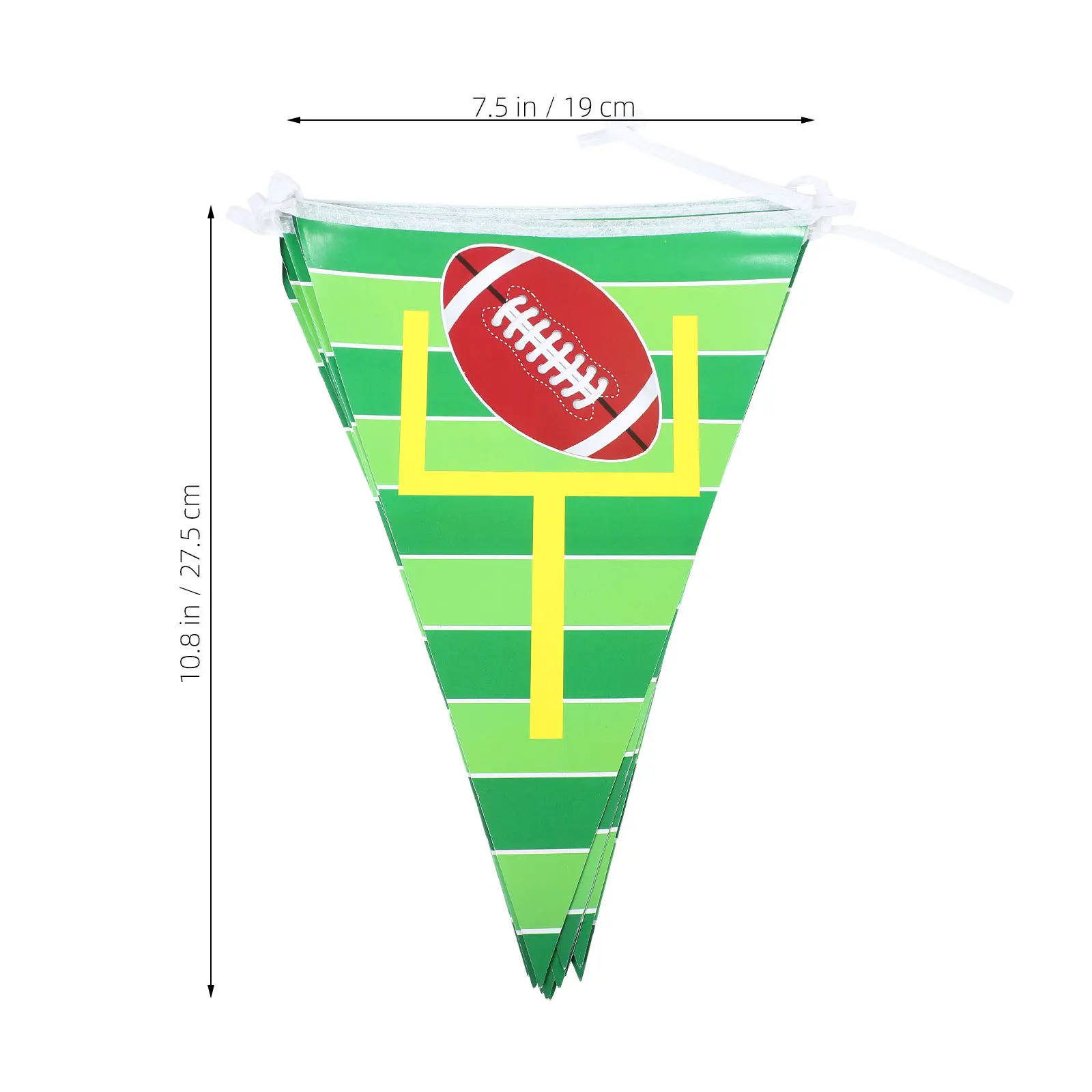 4Sets Football Pennant Banner American Football Party Decorations Triangle Garland Flags Sports Supplies Game Day Burlap Banner