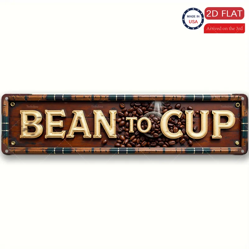 1pc Metal Sign, 4x16inch 