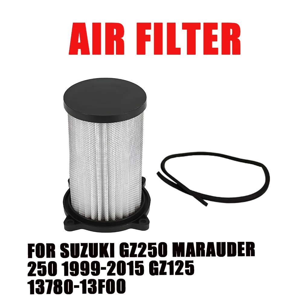Para Suzuki GZ250 Marauder 250 1999-2015 GZ125 13780-13F00 Piezas de motocicleta Filtro de aire Sistema de limpieza de admisión Piezas Elementos