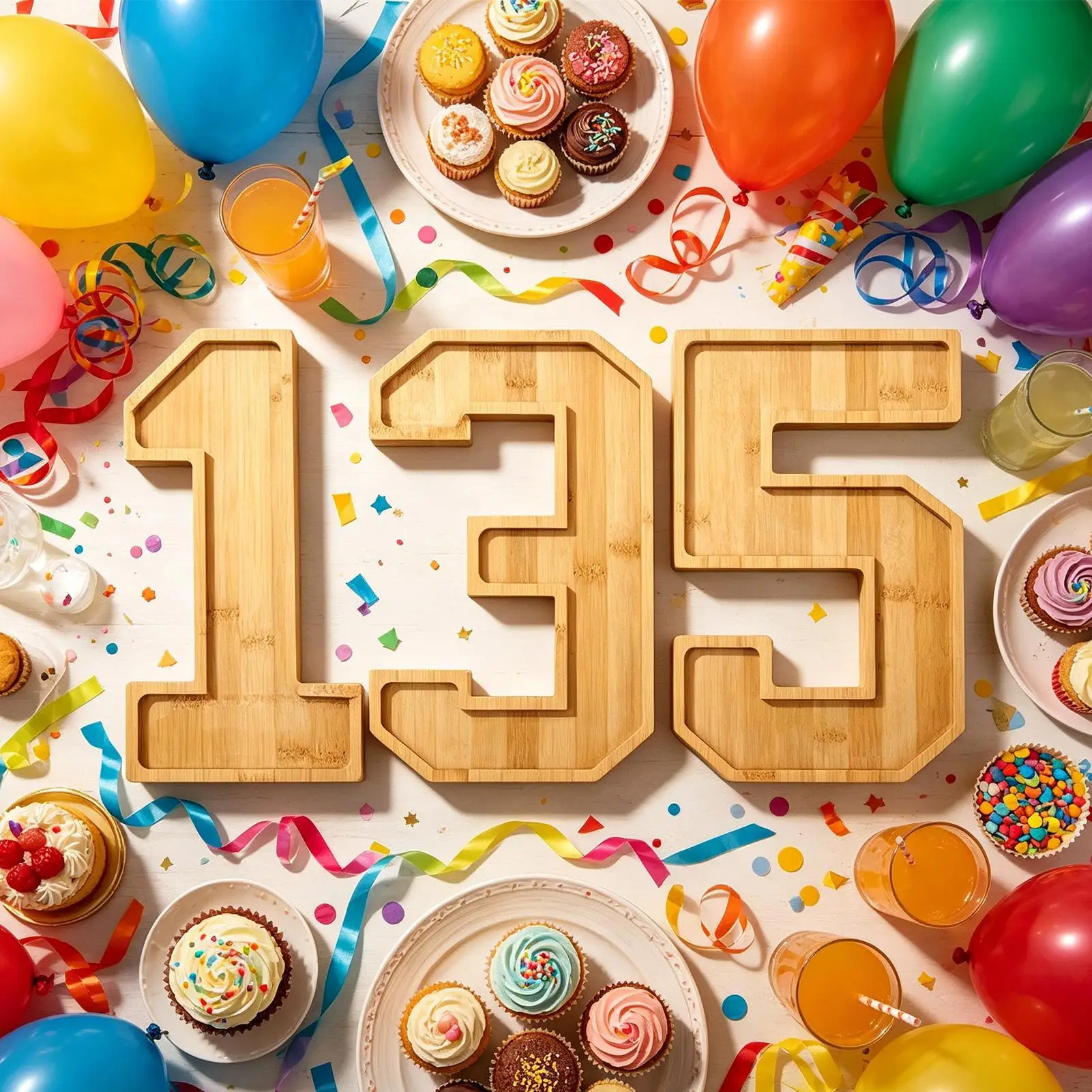 Fillable Numbers For Food Fruit Serving Charcuterie Display Platter Fillable Fruit Numbers For Cheese Biscuits Candies