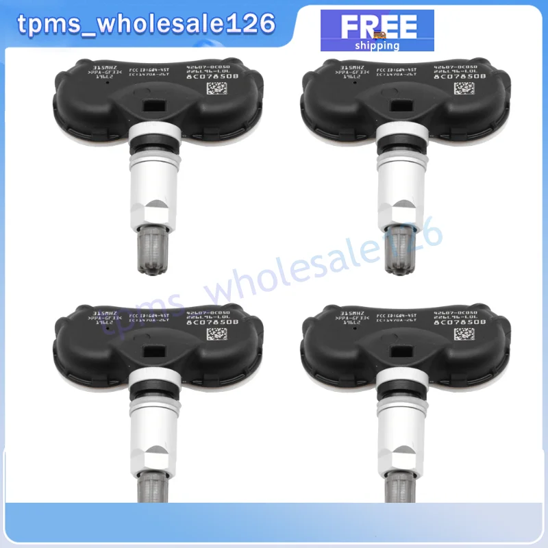 4PCS 315MHZ TPMS Car Tyre Pressure Monitor Sensor 42607-0C050 For 2008-2017 TOYOTA SEQUOIA SIENNA TUNDRA 426070C050 42607-0C030