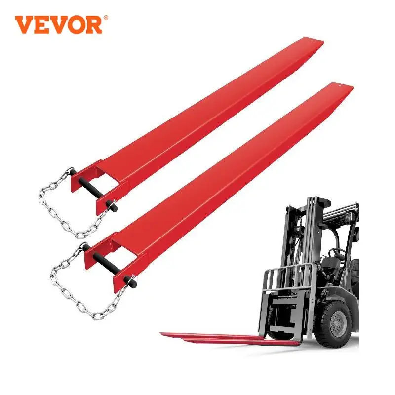 

VEVOR 82 Inch Pallet Forklift Extensions Heavy Duty Steel Lengthen Lifting Parts for Truck Loaders in Warehouse Factory Workshop