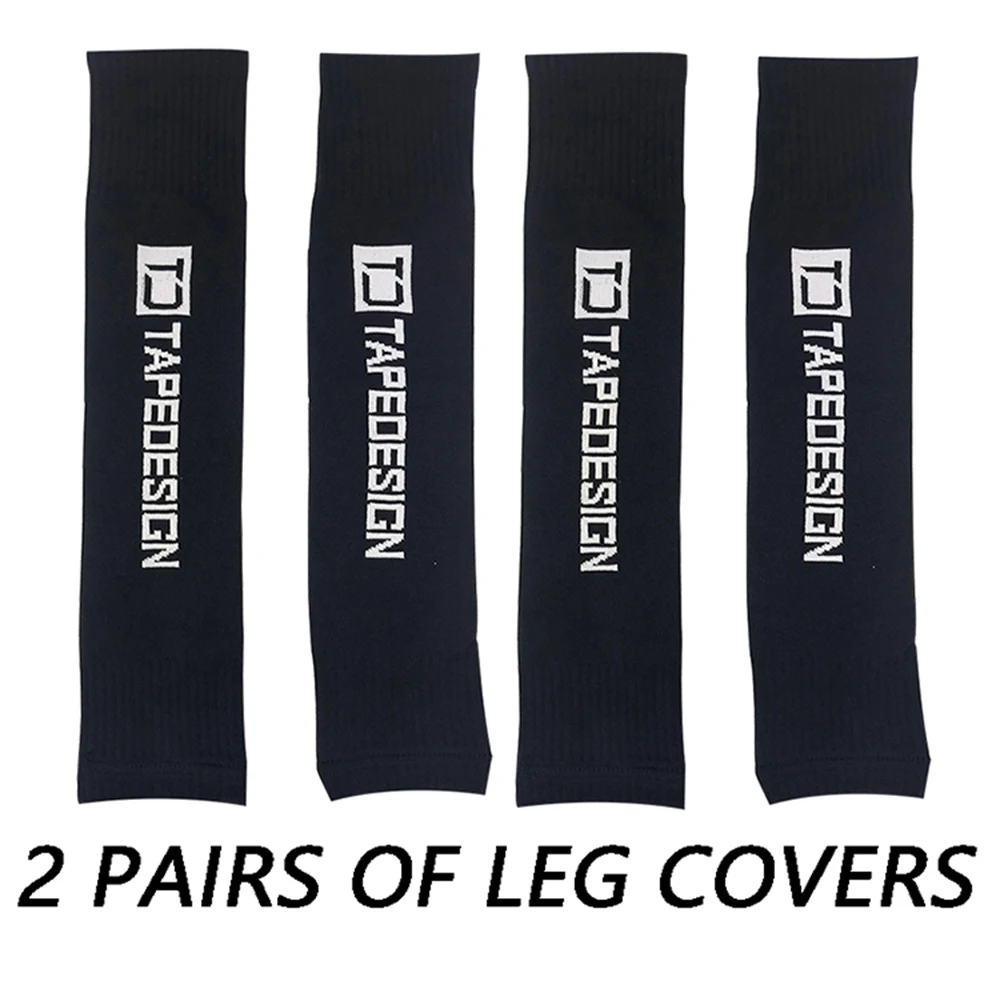 2 pairs of Leg Compression Sleeves Full Leg Sleeve Long Knee Brace Knee Support Protect Basketball Football Volleyball Cycling