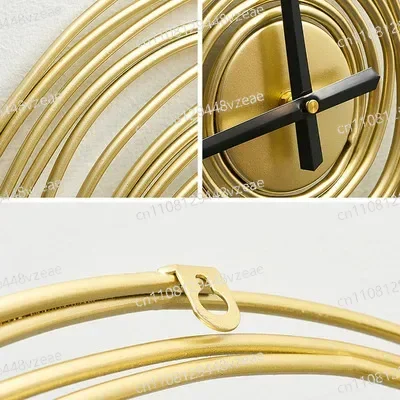 for Bedroom Living Room Super Silent Design Metal Wall Hanging Clocks Watch Fashion Creative Round Wall Clock Home Decoration