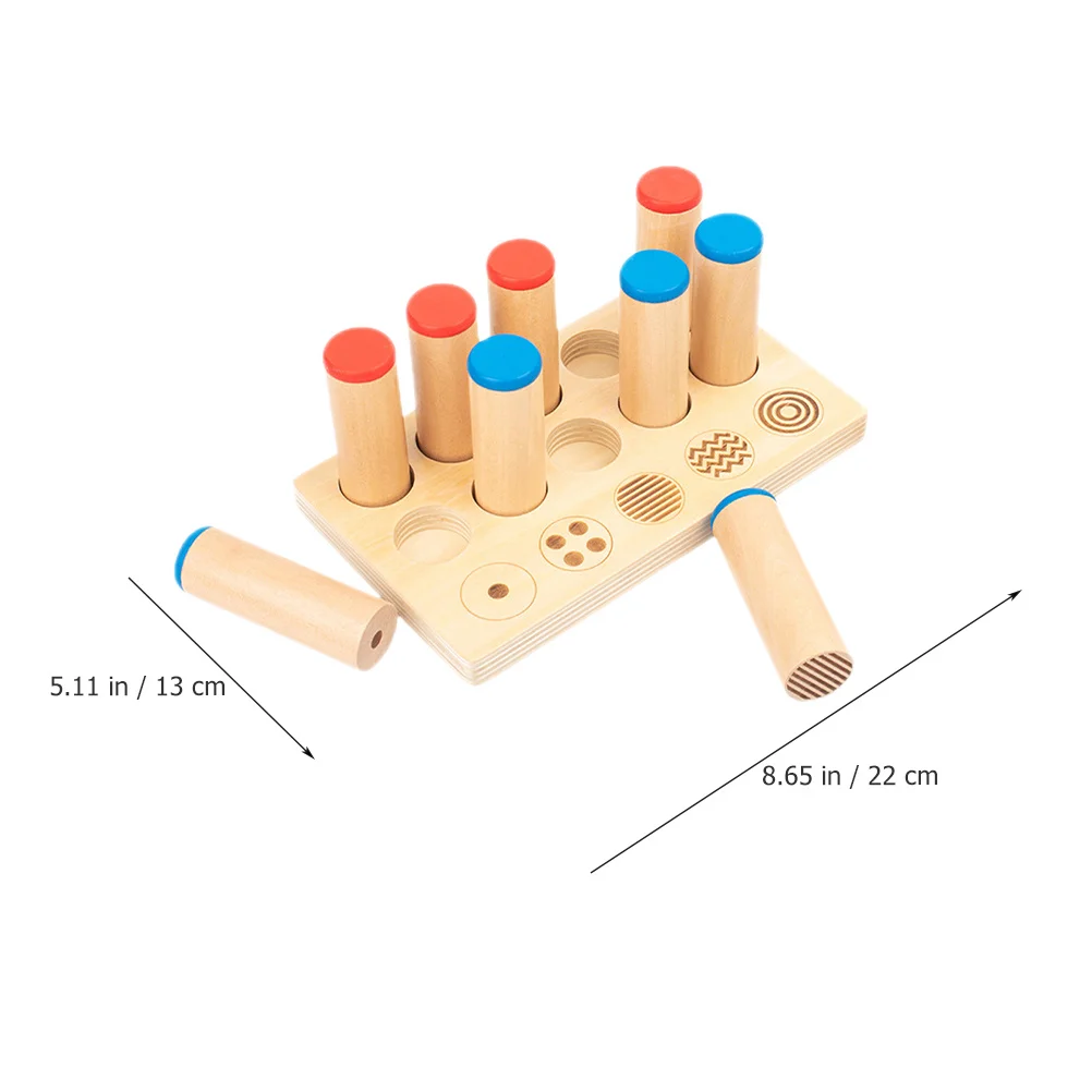 Juego de 1 Tubo de Sonido Educativo de Madera, Tubos de Sonido para Emparejar Voces, Aprendizaje Temprano Cognitivo, Desarrollo Intelectual