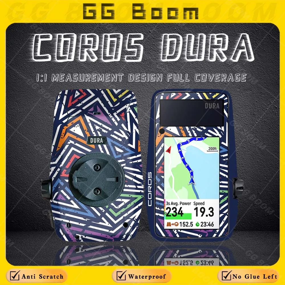 Used For COROS DURA Solar GPS Speedometer Bicycle Sticker Decorative Protection Touch Screen Cycling Decals Multiple Styles