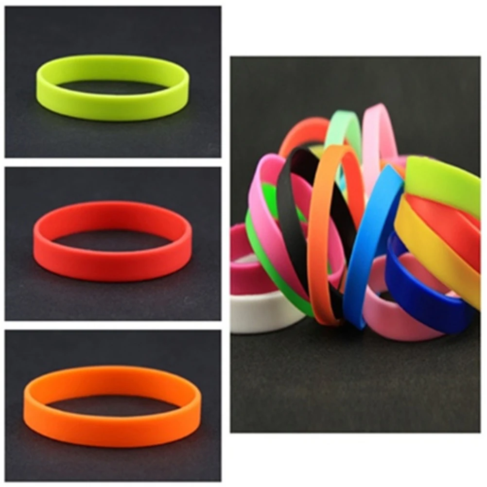 

25pcs Kids Silicone Bracelets Soft Comfortable Waterproof Children Wristbands Flashing Gifts Party Favors Toys