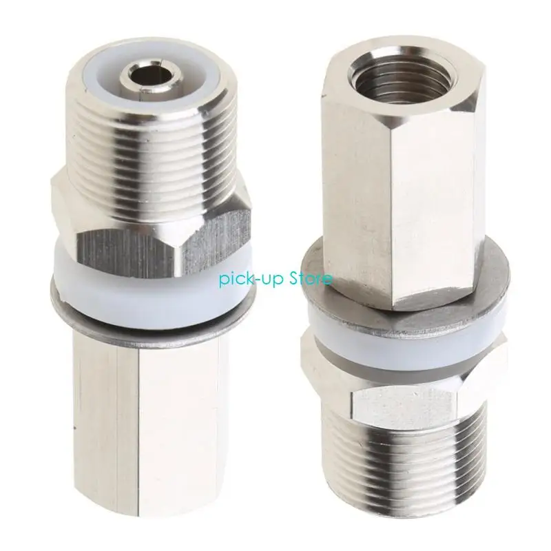 헤비 듀티 CB 안테나 마운트 어댑터 구리 소재, SO-239 커넥터 포함, 3/8 x 24 나사산 CB HAM 라디오 안테나 장착용