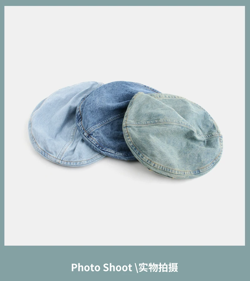 Retro Denim Beret Cap for Women Spring Summer Autumn Hats Women Gorra Inglesa Hombre Sombreros De Mujer