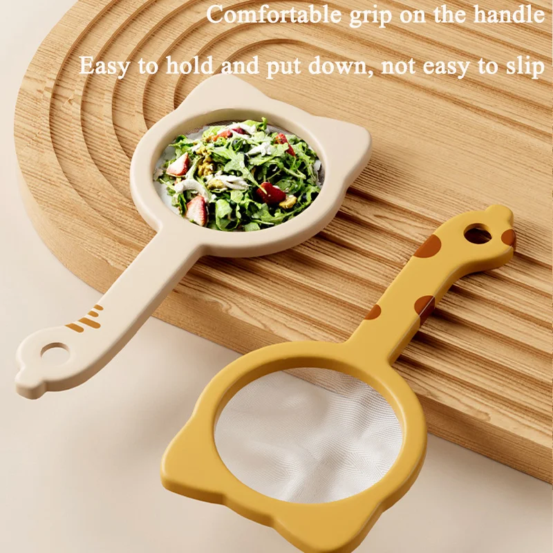 

2 in 1 Multi-functional Strainer Set with Ultra-fine Sieve Funnel Filter Screen for Juice Tea Soy Milk and Kitchen Daily Use