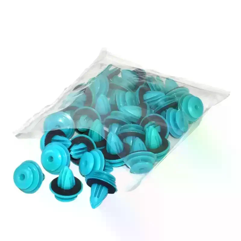 20/30/50Pcs Auto Vehicle Retainer Fastener Rivet Green Nylon Retaining Clip For Bumper Door Buckle Car Interior Accessories