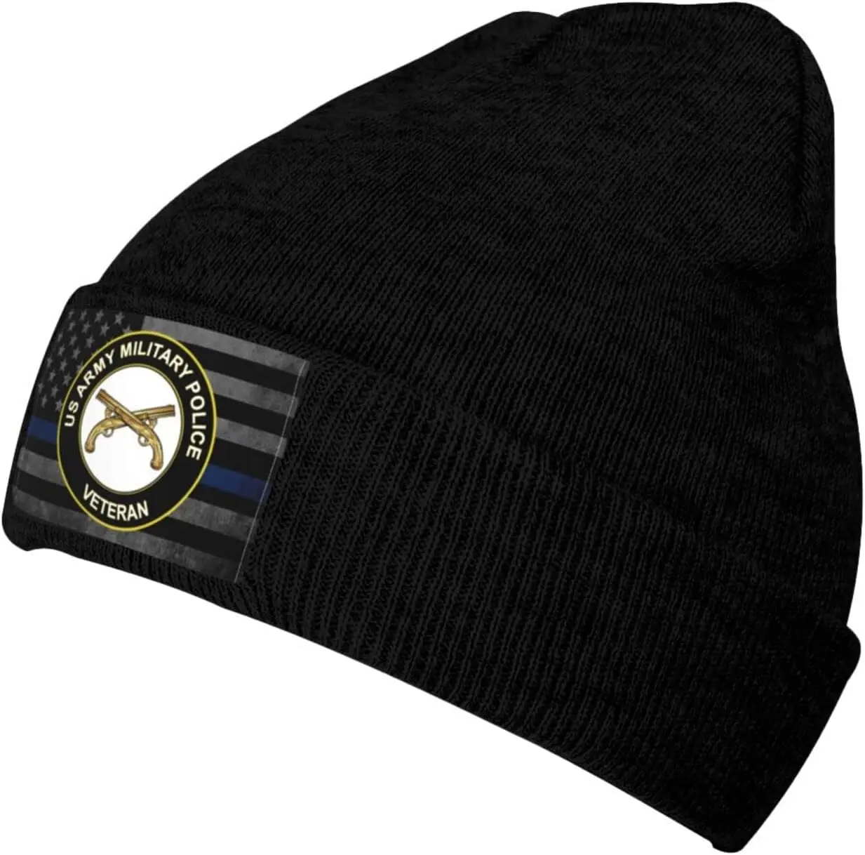 United States Army Veteran Military Police Veteran Adults Knit Beanie Winter Hat Men Women Skull Cap Outdoor Warm Caps