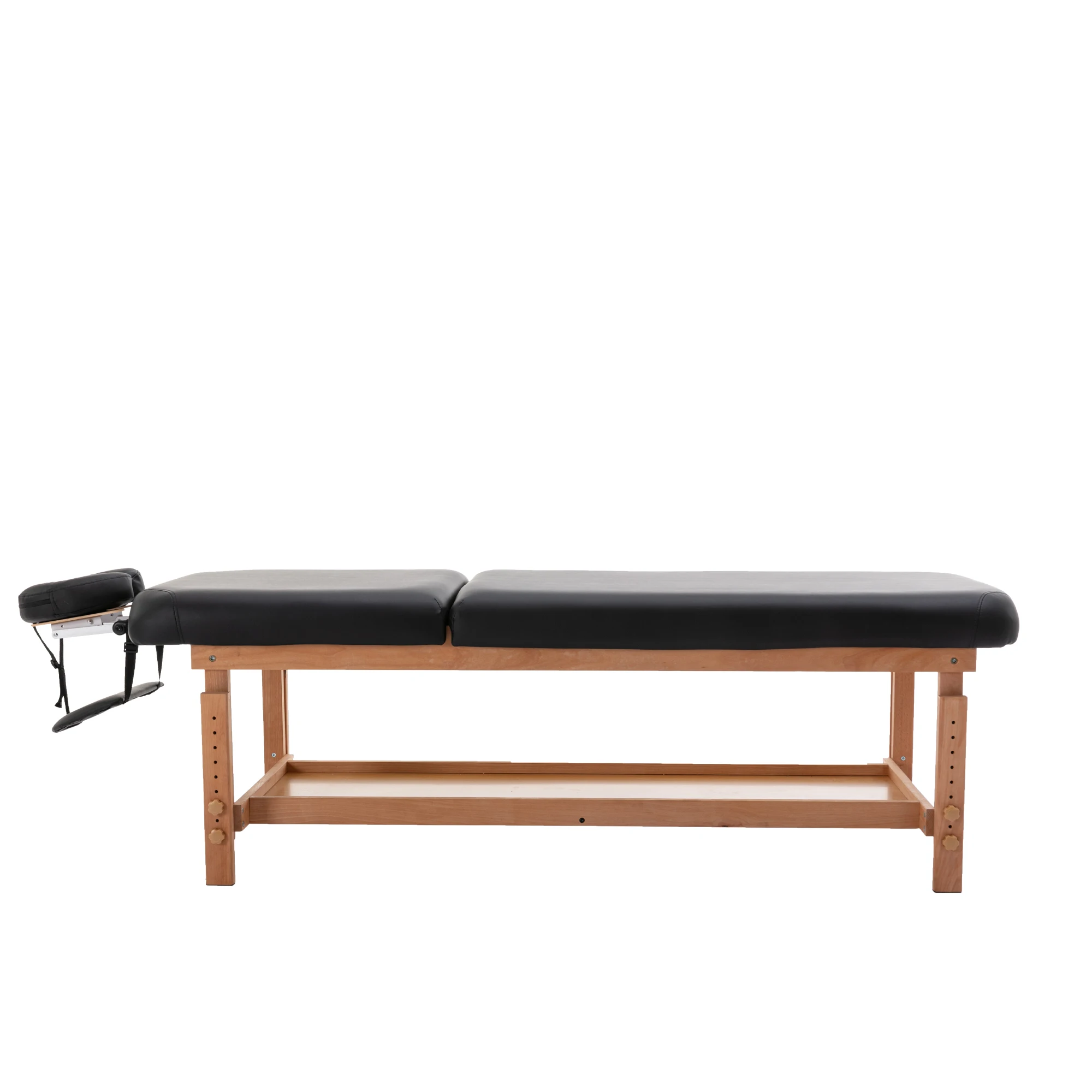 

Stationary Massage Table Treatment Clincal Beauty Bed /PU Spa Bed,Black