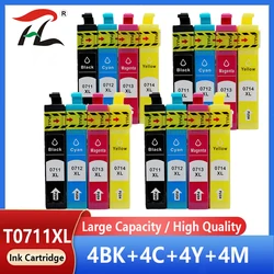 Ink Cartridge for Epson T0711 T0712 T0713 T0714 Printer Cartridges Stylus SX215 SX218 SX400 SX405 SX405 SX410 SX415 SX510W