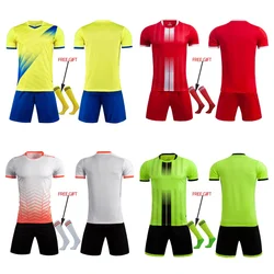 Adult Kids Football Jersey Men Boy Customize Soccer Uniforms Kit Sports Clothes Women Futsal Sportswear Training Tracksuit Child