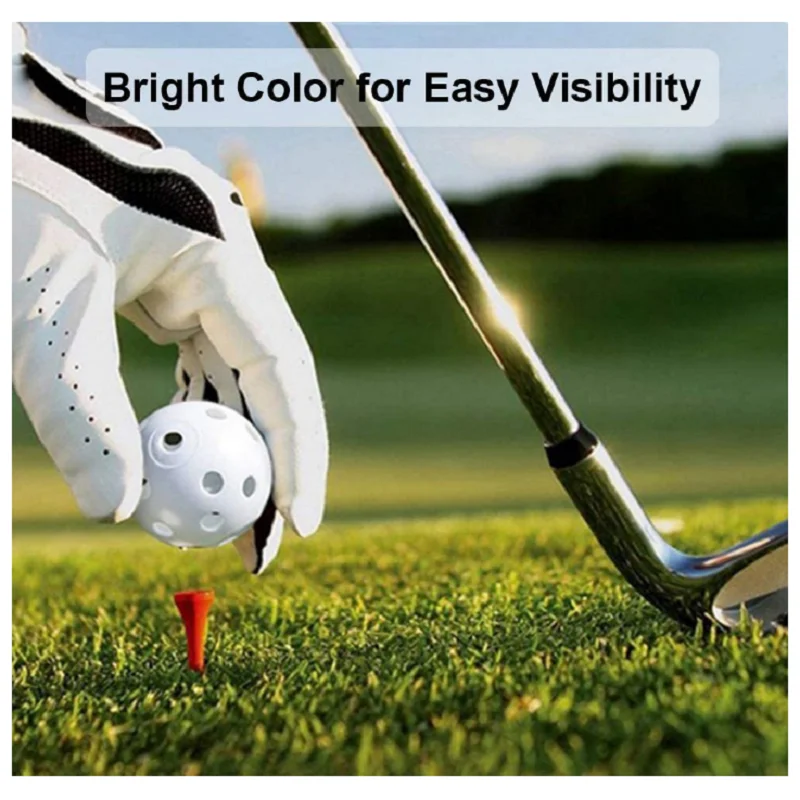 100pcs 42mm Practice Golf Balls Plastic Golf Training Balls for Driving Range, Swing Training, Indoor Simulators, Outdoor