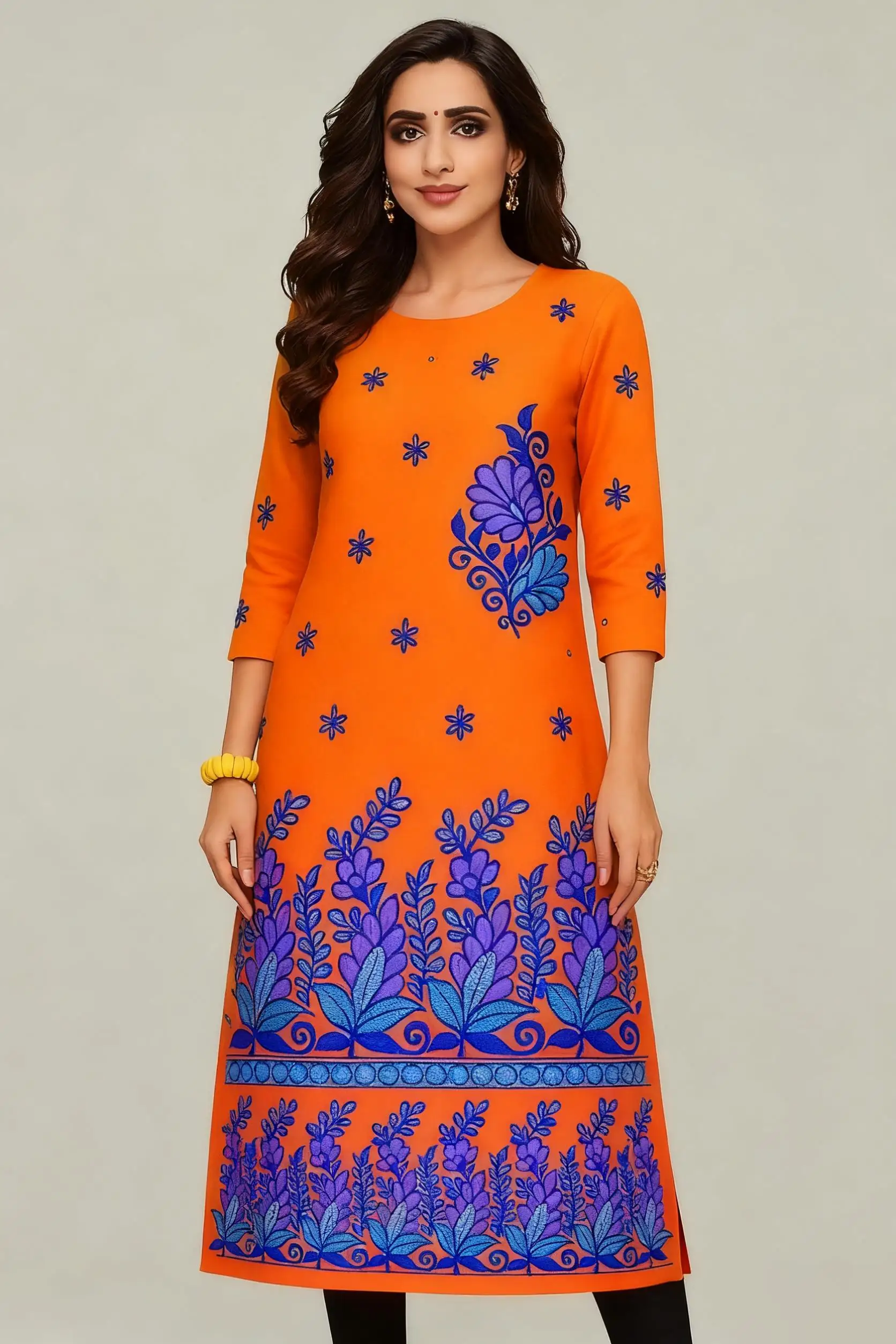 فستان مسلم 2026 كورت نسائي عصري وأنيق بحاشية شق كورتتا أنبوب مستقيم فستان متواضع غير رسمي Abito Donna Musulmana #5