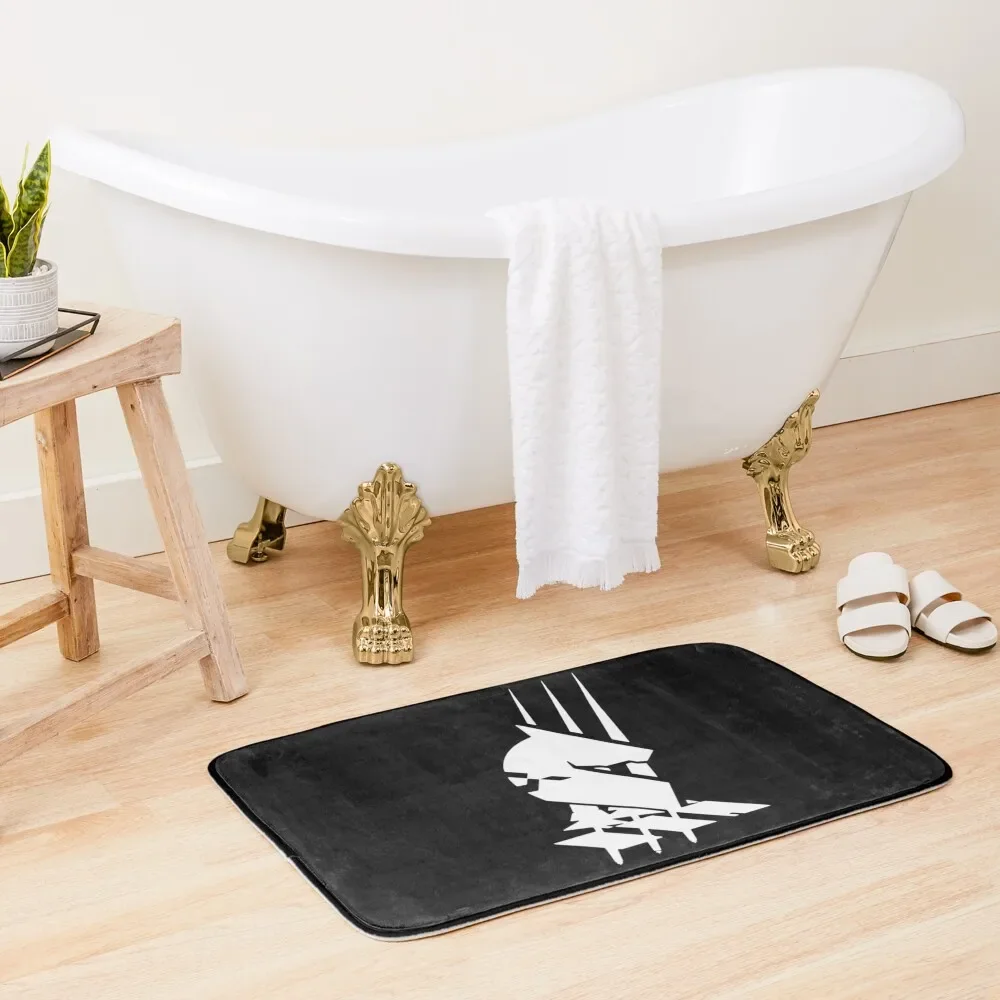 

Arknights - Kazimierz Logo (white) Bath Mat Kitchen Carpet Non-Slip Bathtub Carpet For Bath Mat