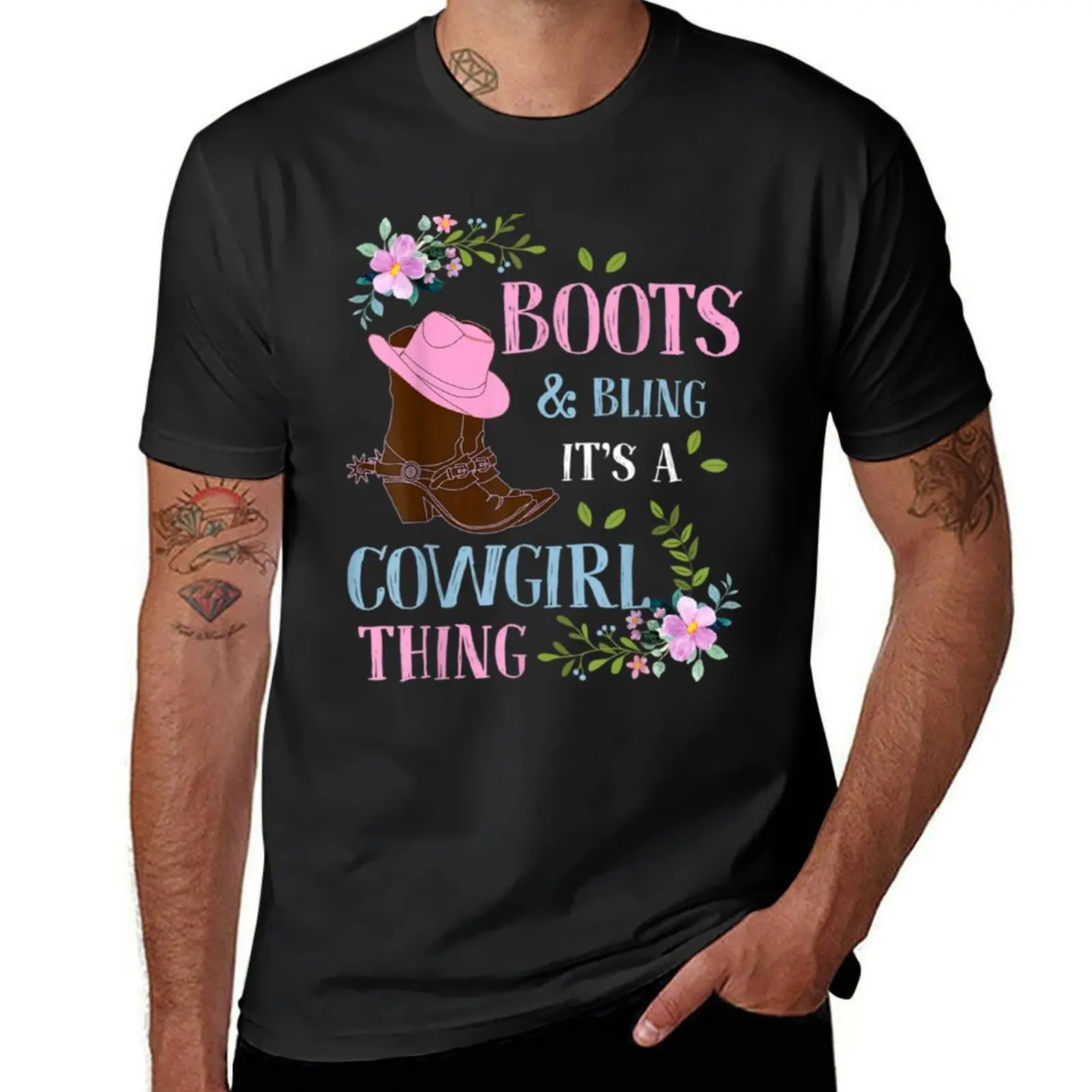 boots bling its a country thing T-Shirt for a boy animal prinfor boys tops new edition Men's t-shirt