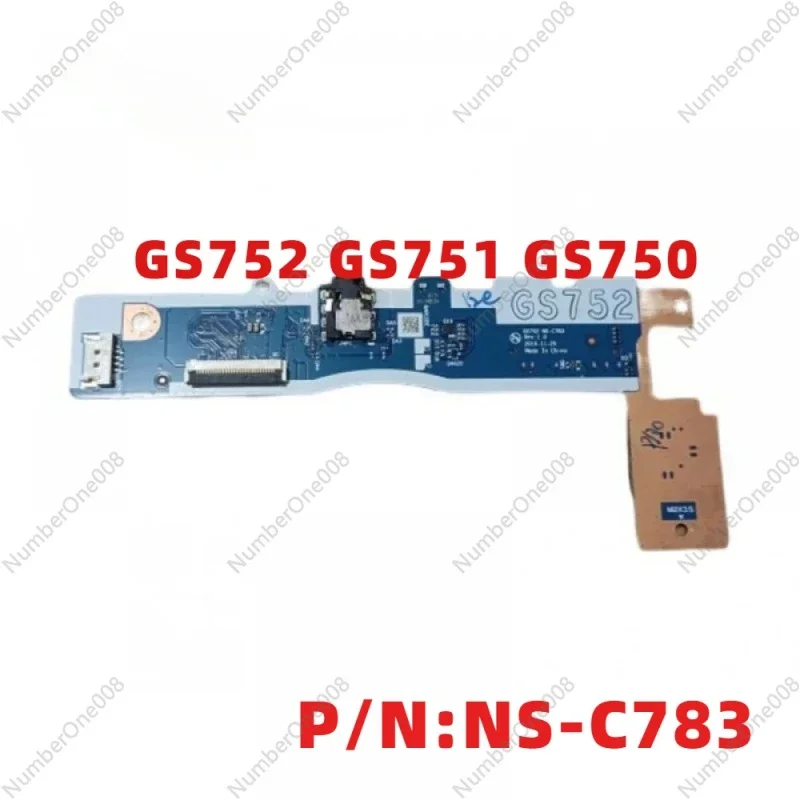 FOR Lenovo IdeaPad 3 17IIL05 17ADA05 15IIL05 Audio Power Button Board GS752 GS751 GS750 NS-C783 NS-C863 NS-C823 Cable NBX0001SE