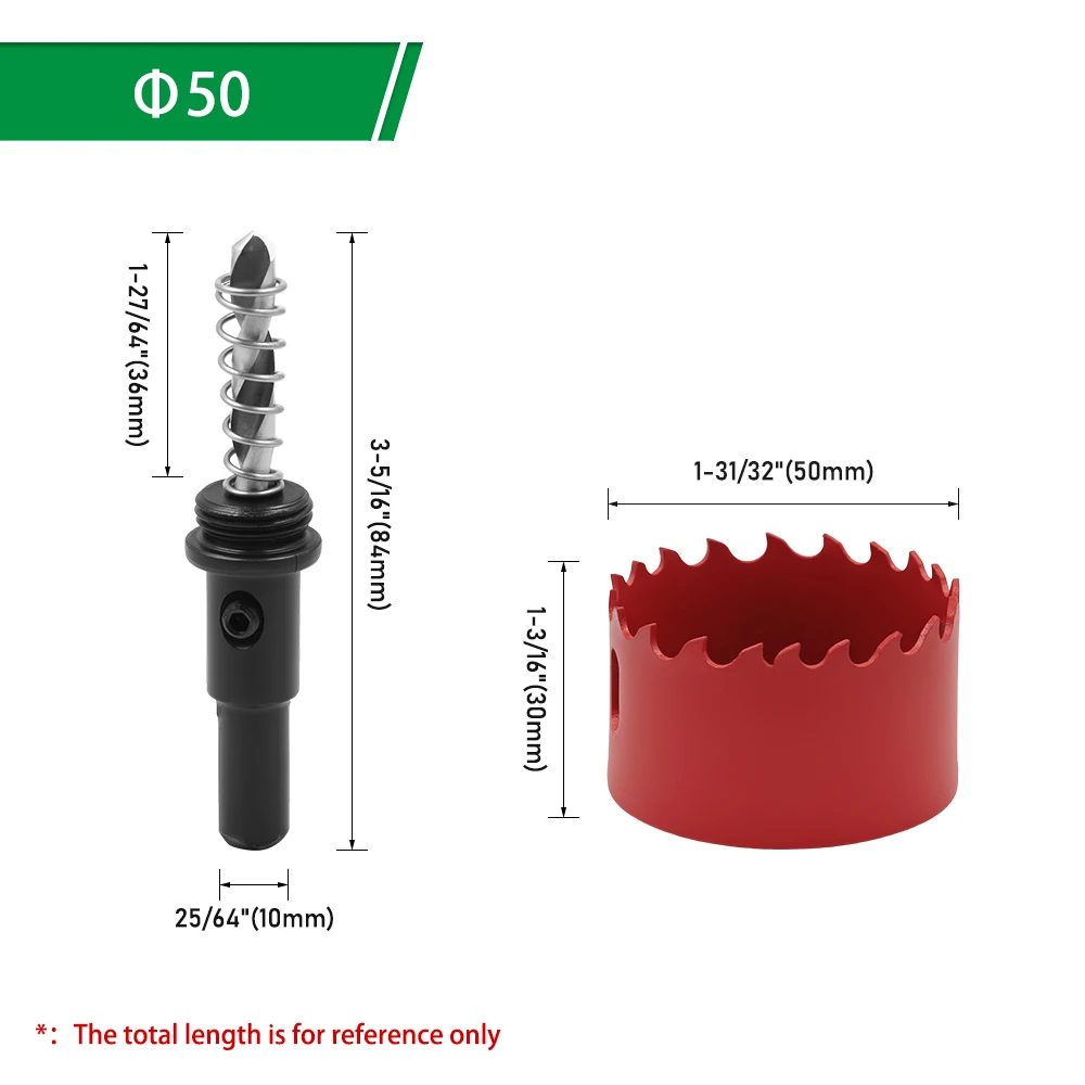 LAVIE 1 Stück 14-200mm M42 Bi-Metall Lochsäge HSS Bohrer Bohrkrone für Metall, Eisen, Aluminium, Edelstahl, Holz, Schneidwerkzeuge – Detail 34