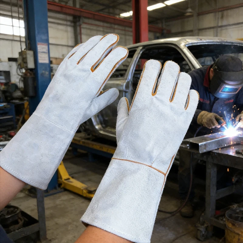 1pcs Welding Gloves Anti Scalding High Temperature Resistant Heat-insulating Splash Proof Stab Proof Welding Gloves for Welders