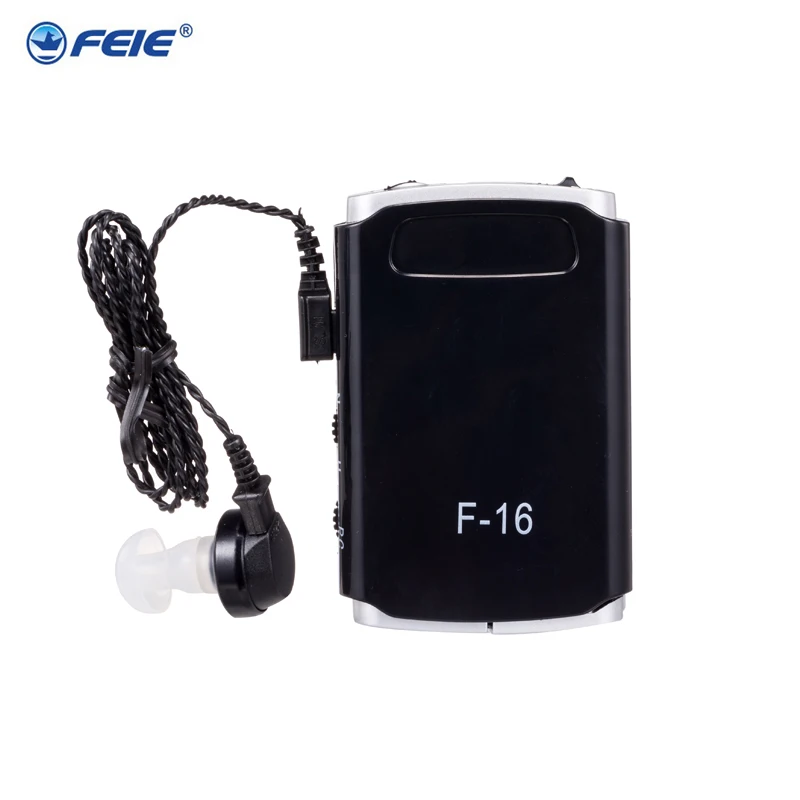 F-16 Super Mini Hearing Aid Ear Sound Amplifier Adjustable Tone Hearing Aids Portable Ear Hearing Amplifier for the Deaf Elderly