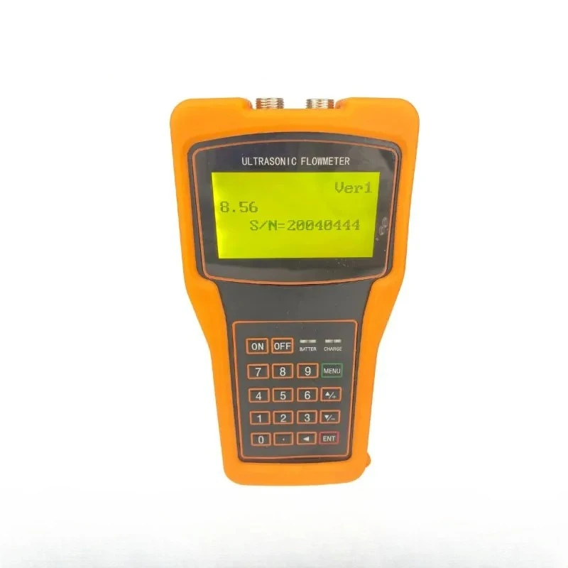 Rechargeable Handheld Clamp-On Ultrasonic Flow Meter DN15-DN700 Non-Aluminum Transducer 4-20mA RS485 Liquid Flow Testing