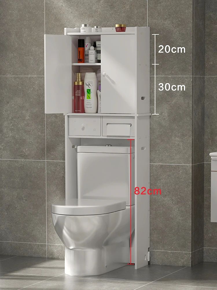 Punching-free floor-to-ceiling bathroom wall slot toilet closet