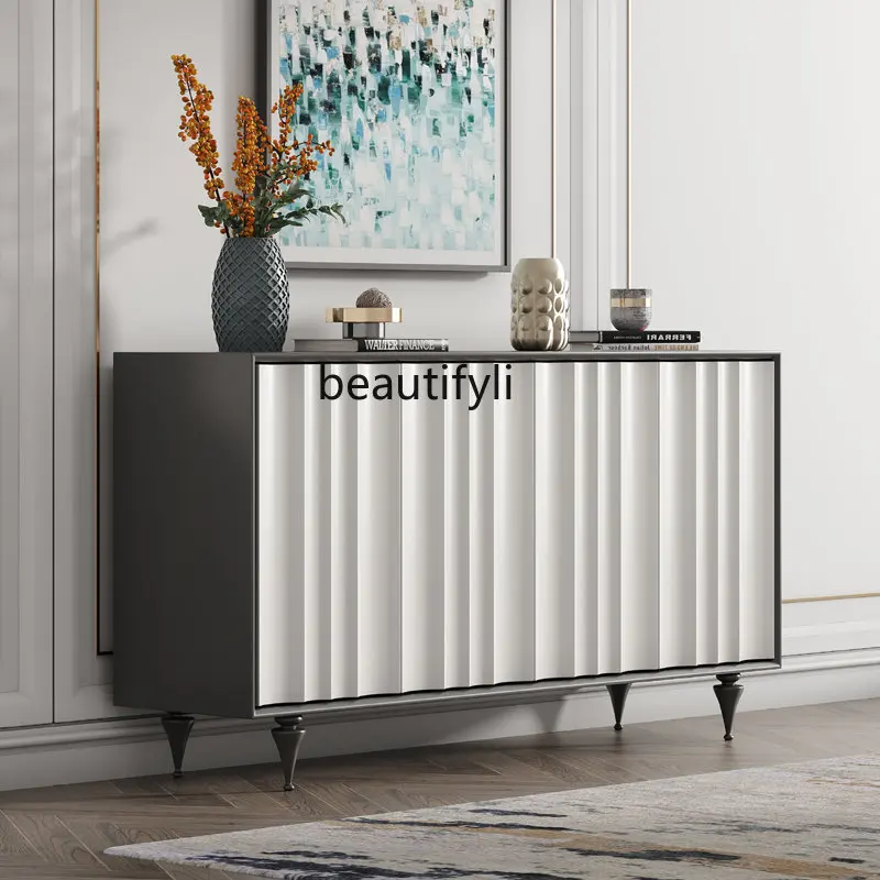 Nordic  Modern Entrance Cabinet Artistic Creative Sideboard Cabinet Cream Style Home Shoe Cabinet Entrance Foyer Curio Cabinet