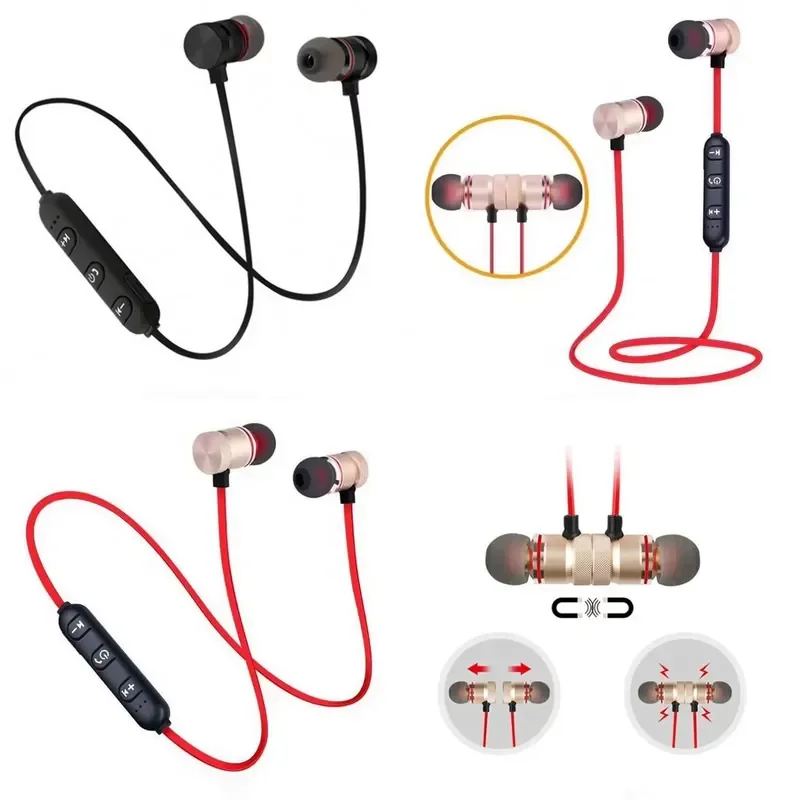 for M9 for XT6 Magnetic Wireless Bluetooth 4.2 Earphones Sports Running Neckband Headset Hands-free Mobile Phone Accessories