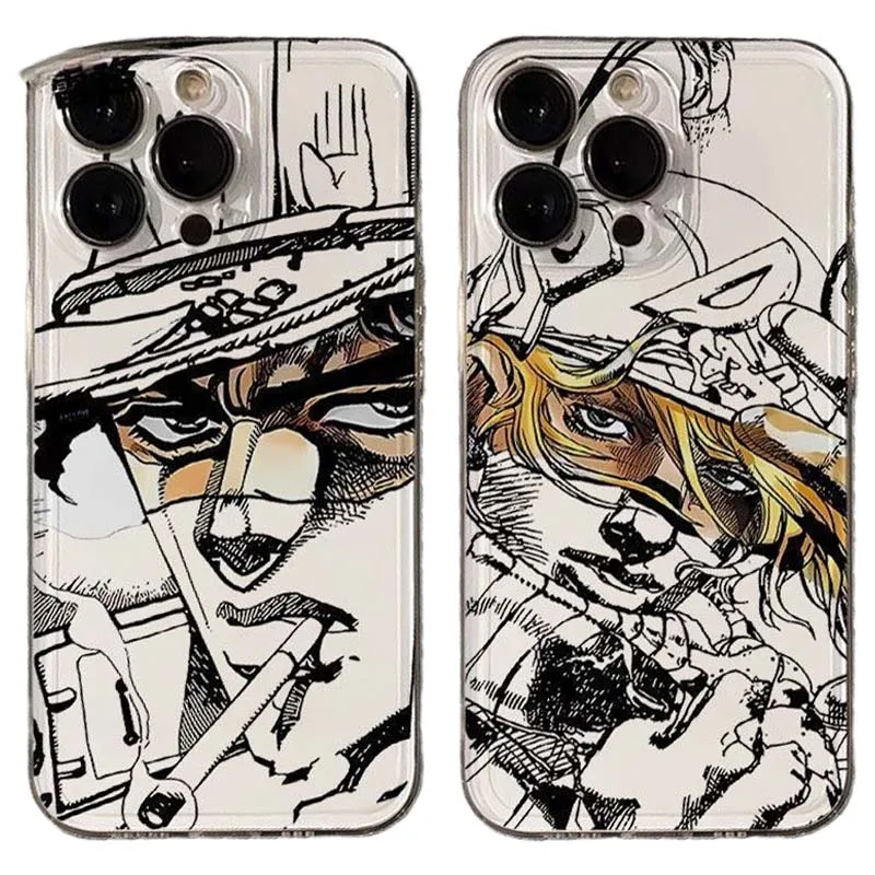 

JoJo Bizarre Adventure Anime Phone Case for IPhone 16 15 14 13 12 11 Pro Max All-inclusive Fashion Personalized Phone Case New
